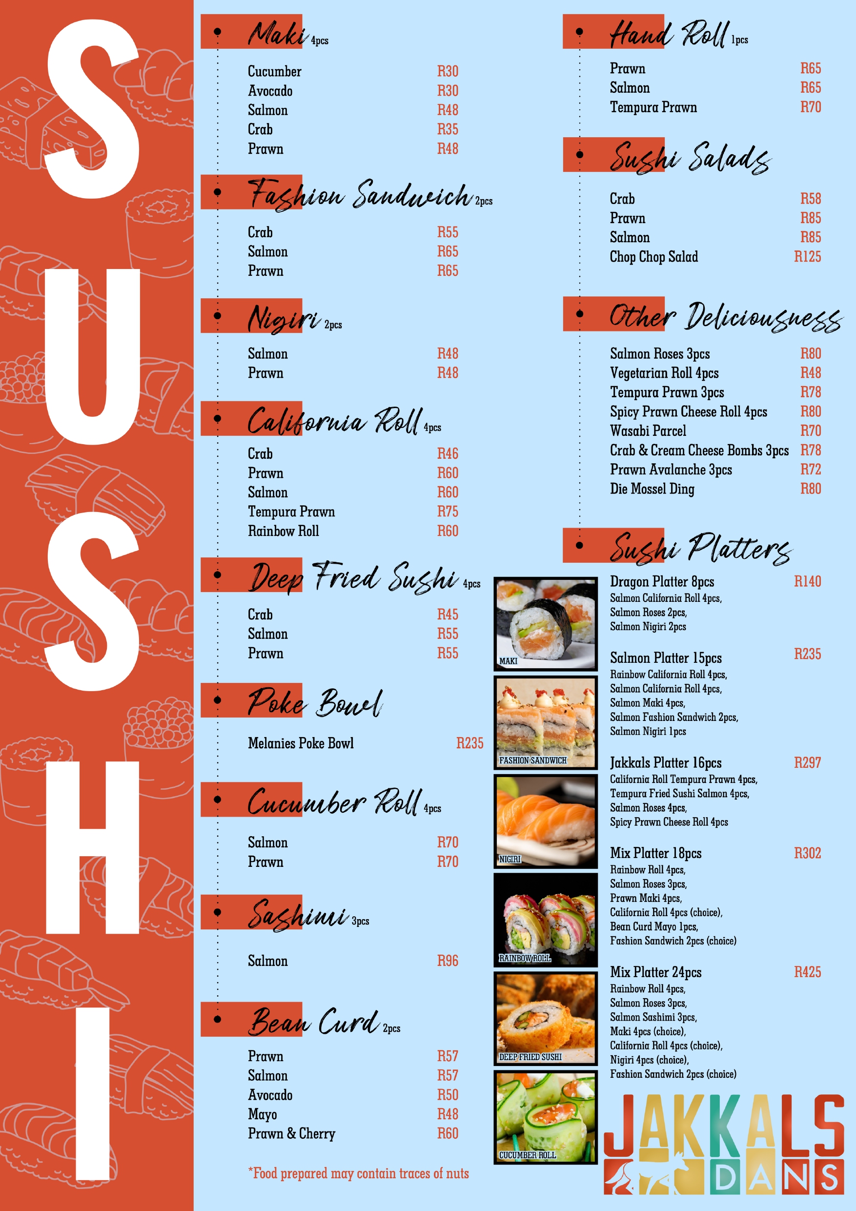jakkalsdans sushi